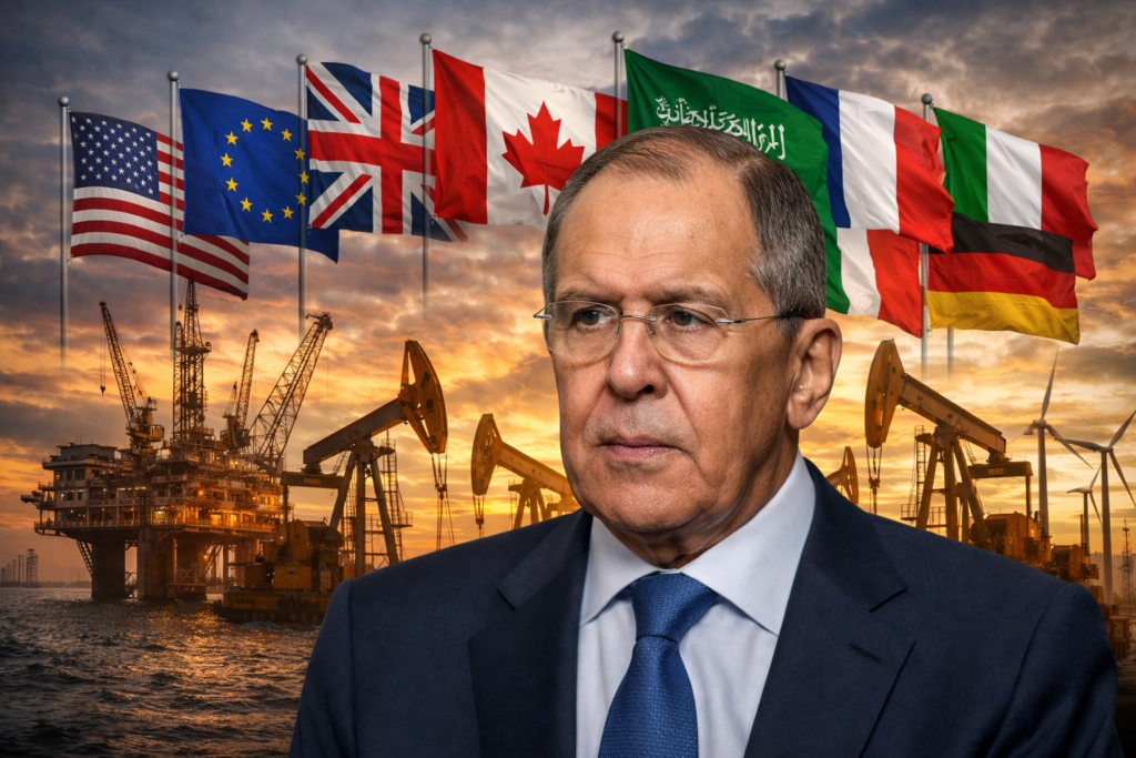 Lavrov acusa EUA de buscar hegemonia econômica global via energia e sanções