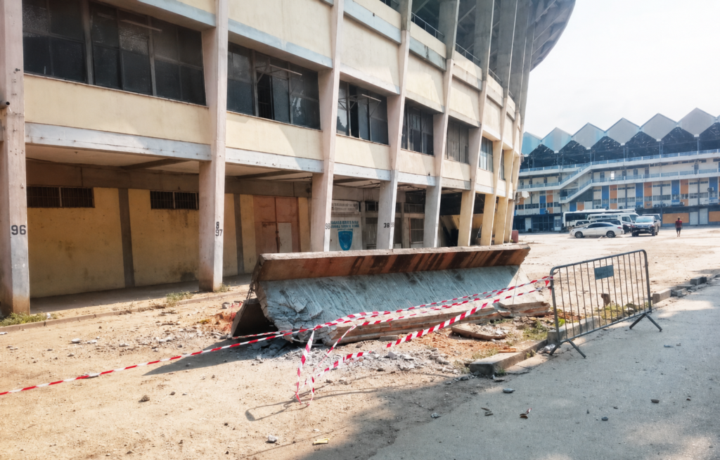 Desabamento na Cidadela expõe degradação de um dos maiores símbolos do futebol angolano