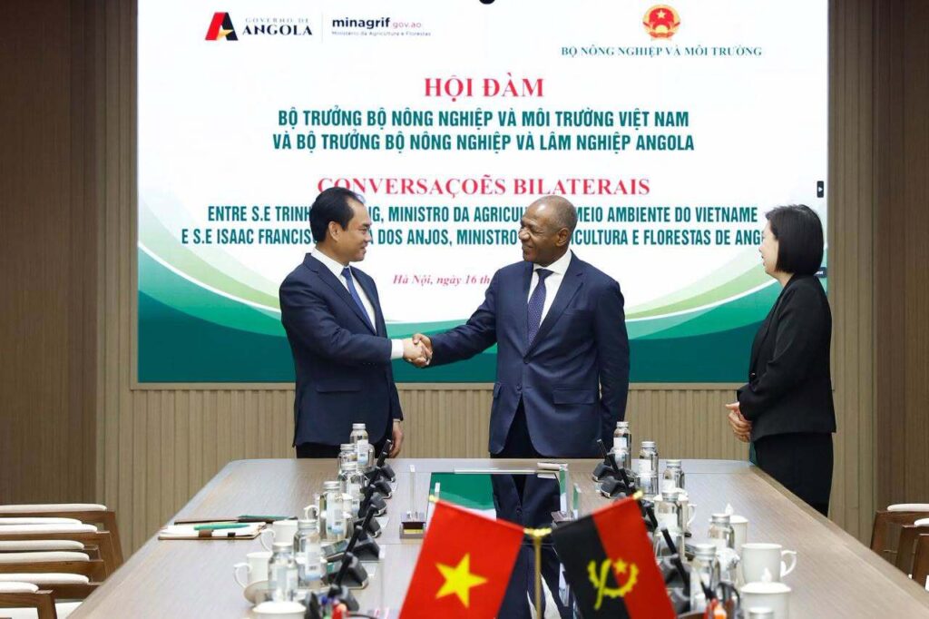 Angola e Vietname Reforçam Cooperação para Impulsionar Agricultura, Pecuária e Investimento